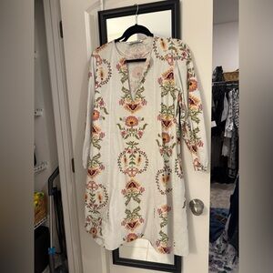 Zara Multicolor Floral Long Sleeve Dress